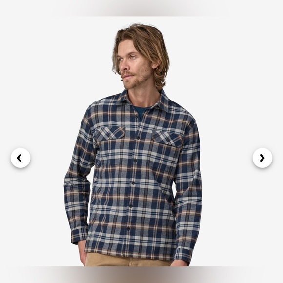 Patagonia Men’s Long Sleeved Organic Cotton Flannel Shirt - Picture 5 of 8